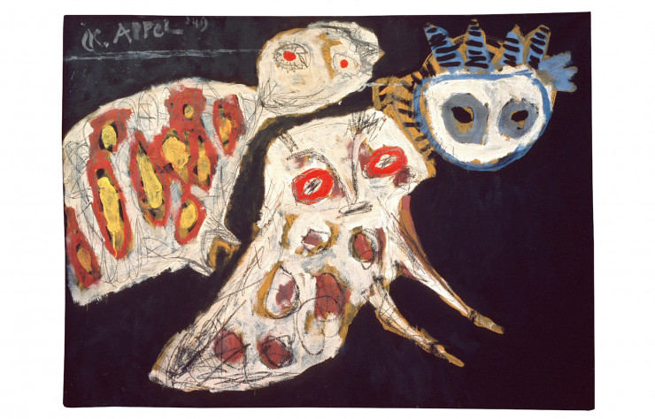 Oiseaux de nuit de Karel Appel (1949).