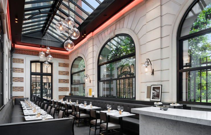 Le nouveau restaurant de la maison de vente aux enchères Artcurial.