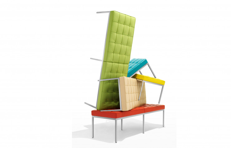 Le Knoll Bench est désormais décliné dans des tonalités acidulées.