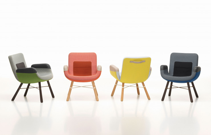 Fauteuils « East River », créés par Hella Jongerius pour Vitra.