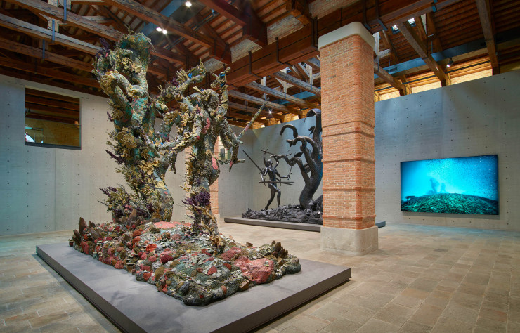 Hydra and Kali (two versions) et Hydra and Kali Beneaththe Waves de Damien Hirst à la Fondation Pinault – Punta della Dogana.