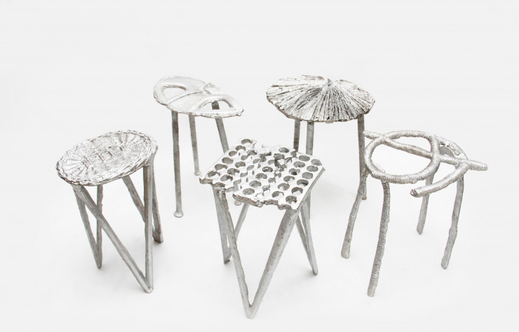 Tabourets de la série « Can City » du Studio Swine.