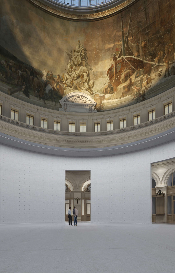 L’espace sous la coupole sera dédié aux œuvres les plus monumentales.