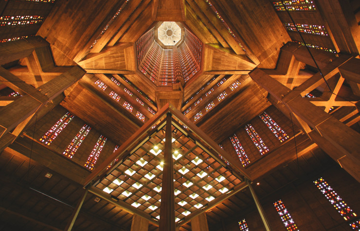 Intérieur de l’église saint-Joseph d’Auguste Perret.