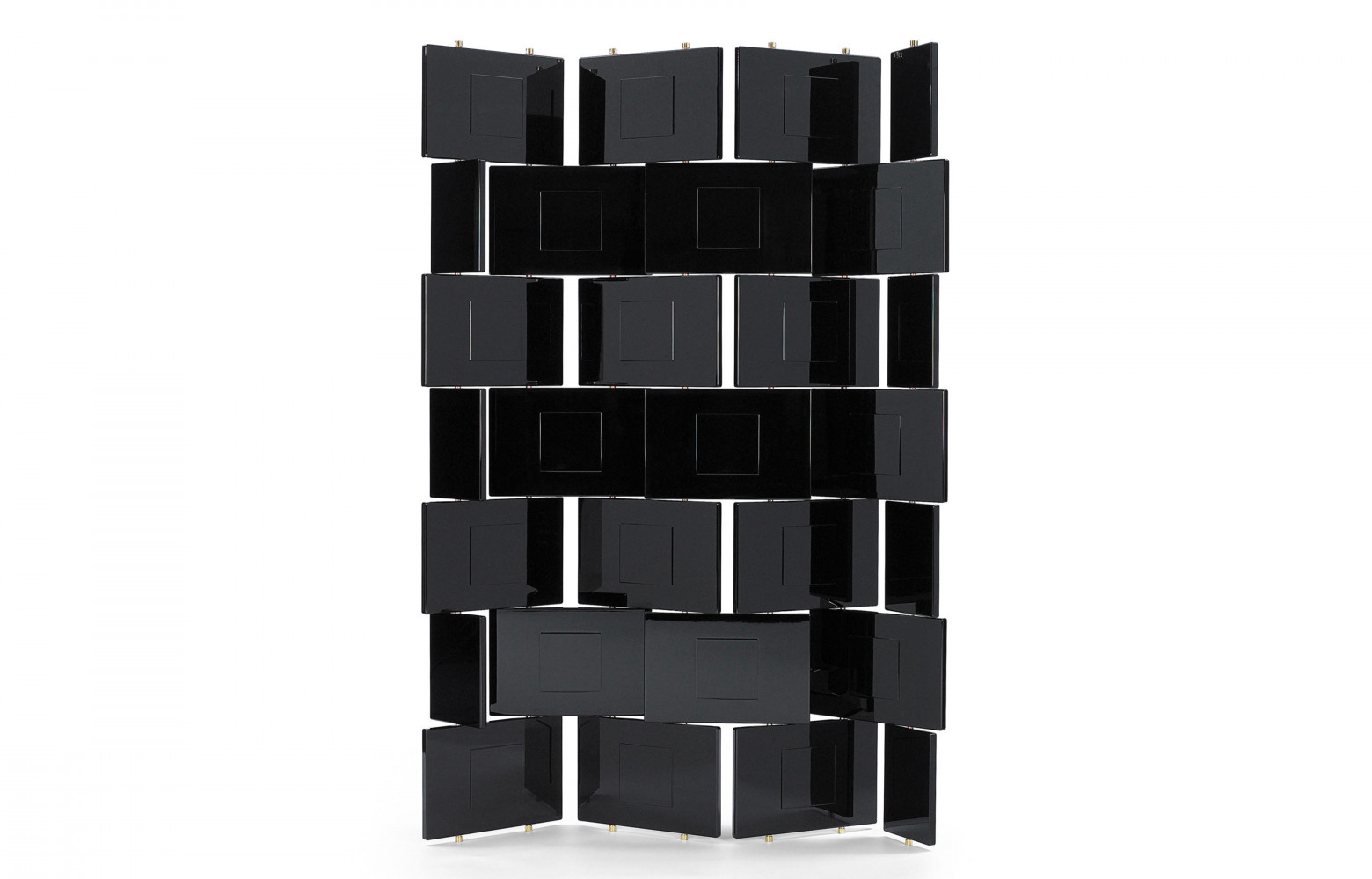 Paravent Brick Screen en panneaux de bois laqué orientables d'Eileen Gray (1926), ClassiCon.