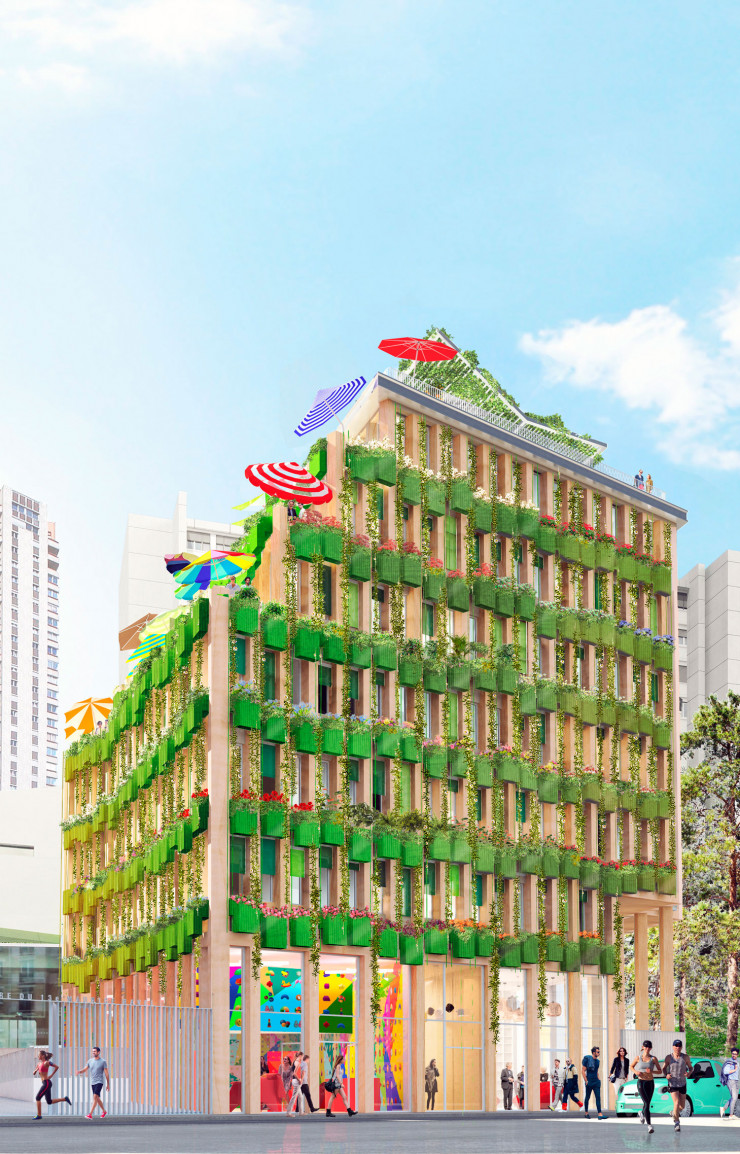 Immeuble de logements Edison Lite, à Paris XIIIe, lauréat de la consultation « Réinventer Paris » (livraison prévue en 2019).