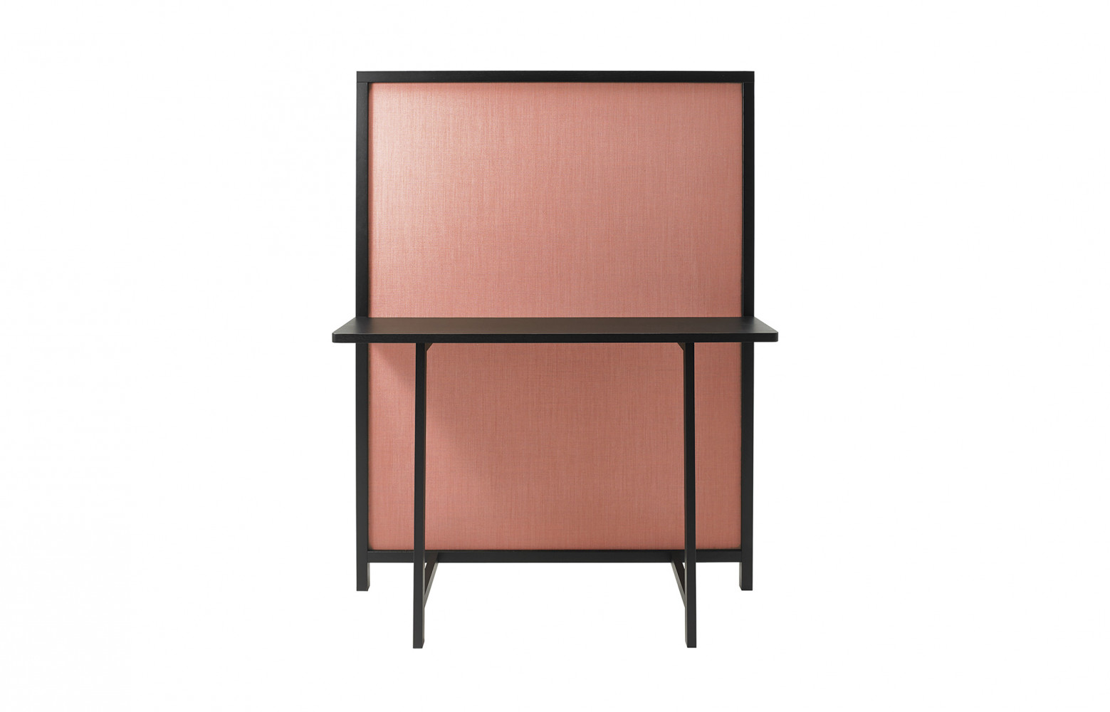 Paravent et console « Shoji », structure en chêne et panneaux de tissu, design LucidiPevere Studio, Zanotta.