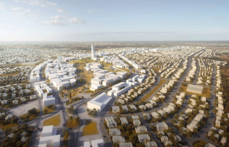 Un projet de ville nouvelle qui fait la part belle aux espaces verts et mise sur l’autonomie énergétique sur un continent qui doit relever le défi de l’explosion démographique.