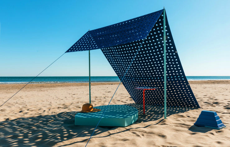 Parasol Pyramides de plage.