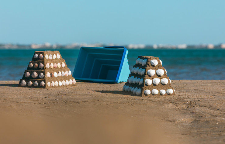 Seau Pyramide de sable.