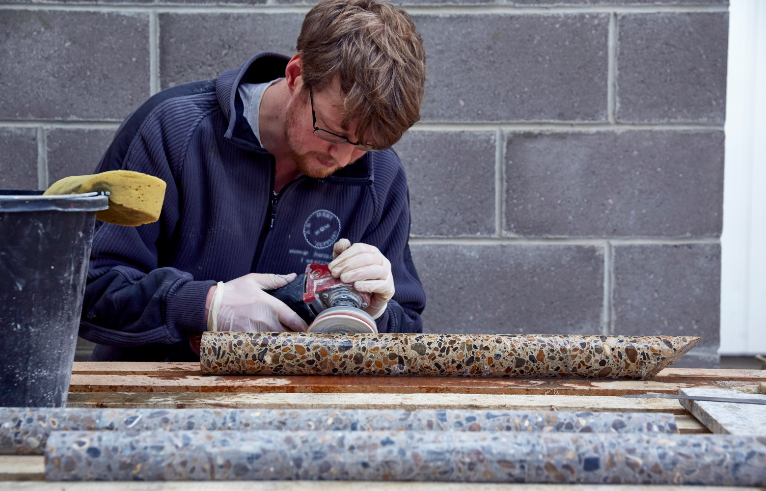 Avant d'être utilisées, les carottes ont été soigneusement polies…