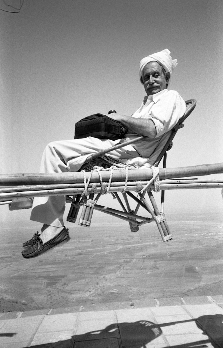 Ettore Sottsass en 1988, photo prise par Barbara Radice