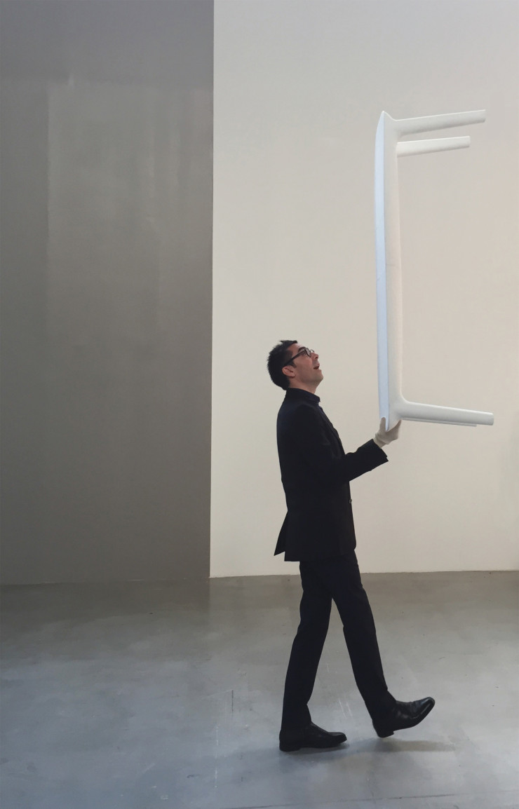 Patrick Jouin a utilisé le moins de matière plastique possible, une économie de fabrication écologique permise par l’impression 3D.
