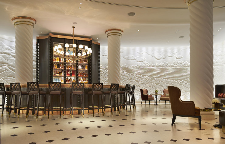 Le Rotunda Bar au centre de l’hôtel.