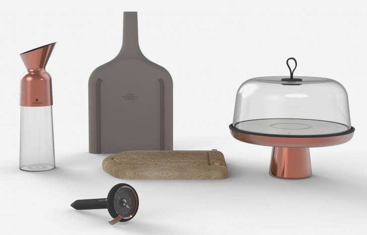 Dès la création de la marque Évolution cette année, Alain Gilles dessine pour l’enseigne toute une batterie de cuisine.