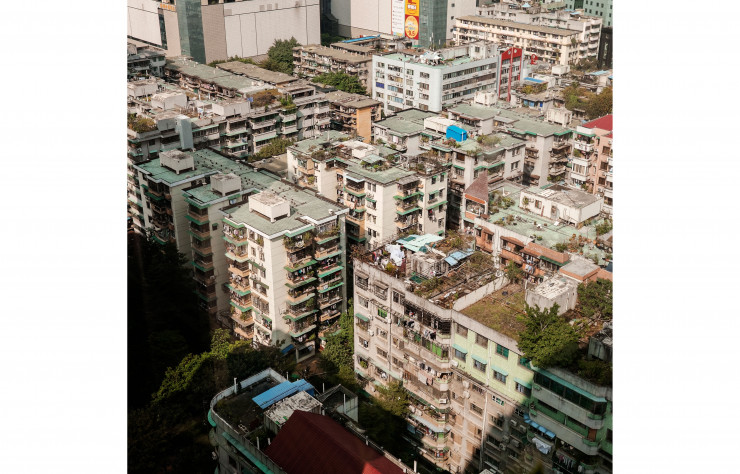 Le centre-ville des années 80 et 90, avec ses immeubles de neuf étages entourés de verdure.