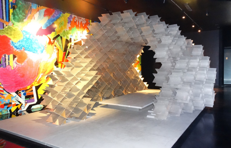 Le pavillon de Kengo Kuma.