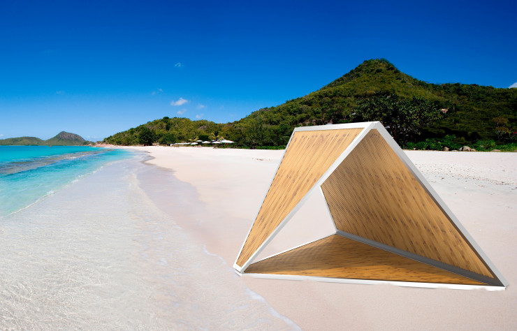 La cabane de plage des frères Campana.