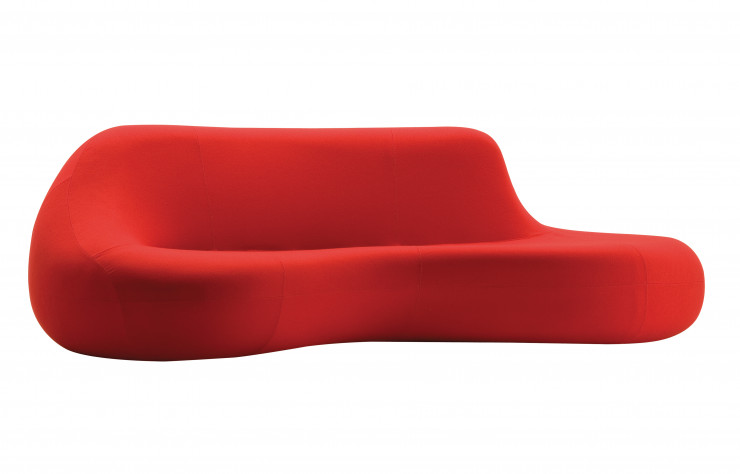 Le sofa Koochy de Karim Rashid (2007), sans doute une future icône du catalogue Zanotta…