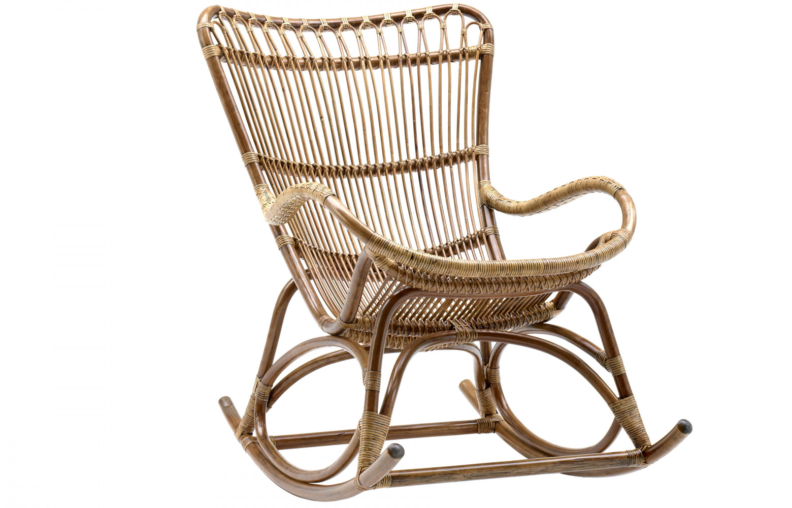 Rocking-chair Monet édité par le spécialiste danois du rotin Sika.