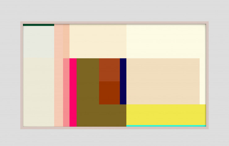 Composition Colorful de Scholten & Baijings pour la TV The Frame (Samsung).