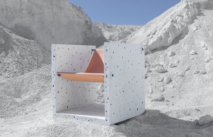 Fauteuil de la collection L!PUFF par Anna Horvath James.