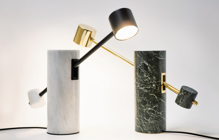Lampe « Bowling » par Marblellous.