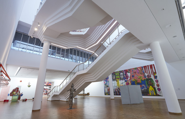 L’escalier magistral du Ludwig Museum.