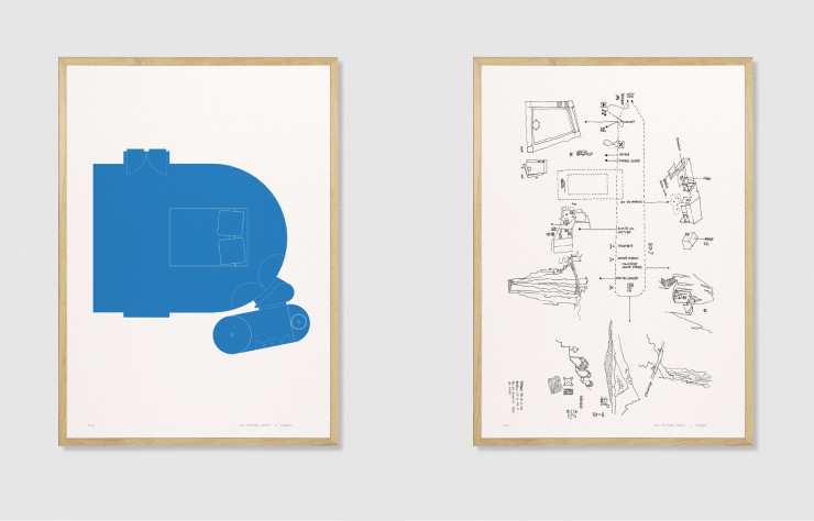 « Les Promenades », dessins à la main et « Les Pièces », plan de Jean-Christophe Quinton.