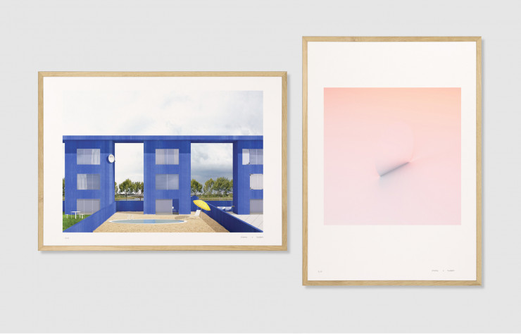 « Miroir », photographie et « Le Disque », collage de Gramme.