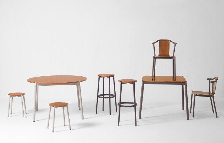 Pour la collection « Savoir se satisfaire amène au bonheur », Michael Young a trouvé une utilisation contemporaine au bambou.