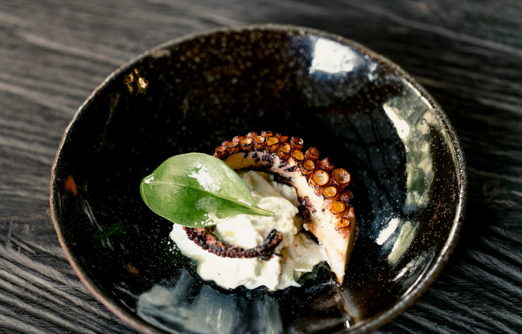 Le poulpe croustillant…
