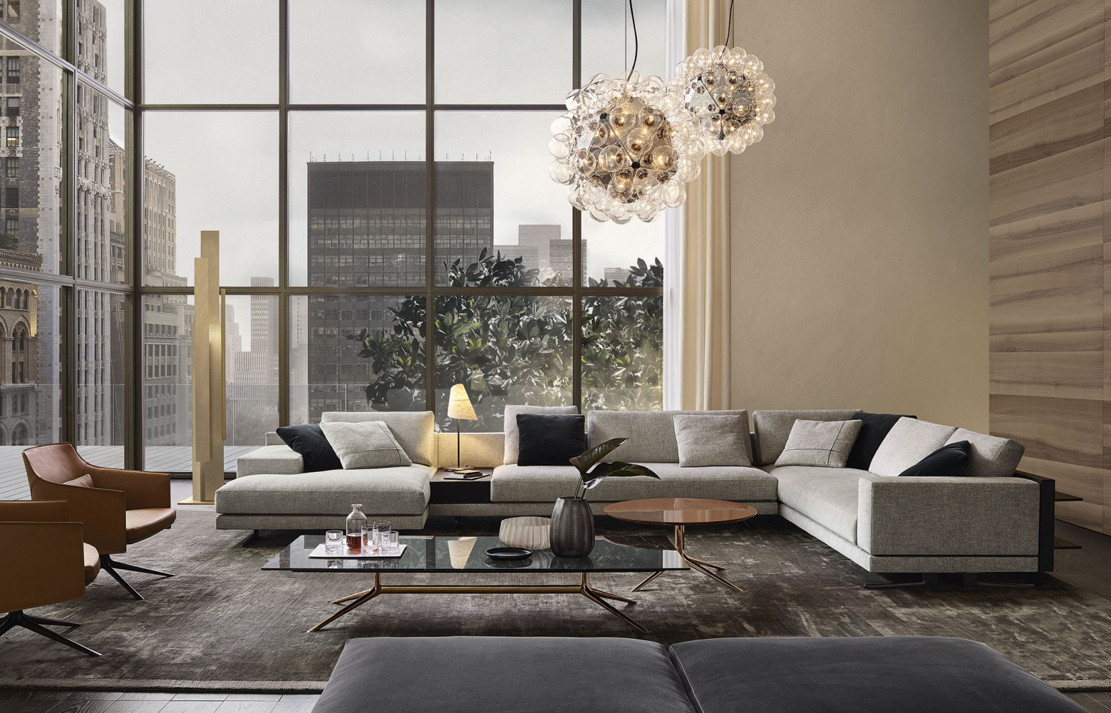 Mondrian, modulable, design Jean-Marie Massaud, à partir de 23 400 €. Poliform.