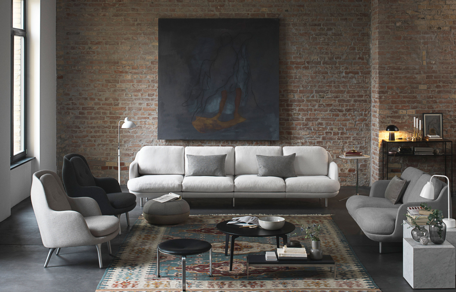 Lune, canapé modulable, design Jaime Hayón, 6 148 €. Fritz Hansen.