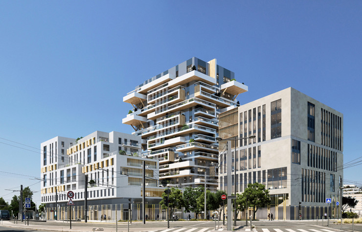 A Bordeaux, Hypérion, de Jean-Paul Viguier et Associés, sera la première tour française à être construite en bois.