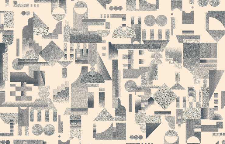 Papier-peint « Utopia Ascending » d’Ana Montiel.
