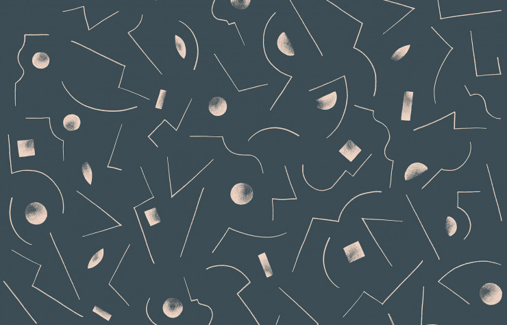 Papier-peint « Constellation 2 » de Leslie David.