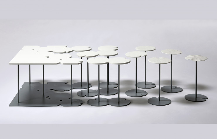 Tables basses Hasu de Nendo (Sèvres).