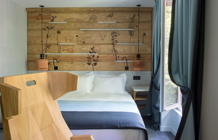 Dans les chambres, les références à l’animal totem de l’établissement sont nombreuses.