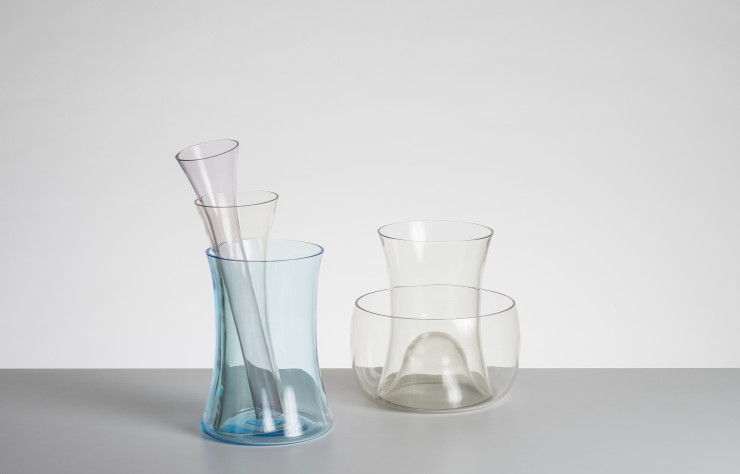 Vases « Murano D » et « Murano E » d’Enzo Mari (1991).