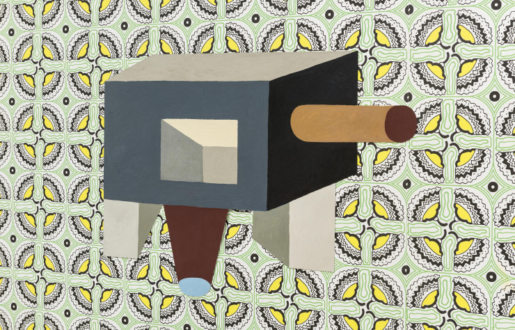 Nathalie du Pasquier joue avec les règles de représentation architecturales pour composer des volumes « impossibles ».