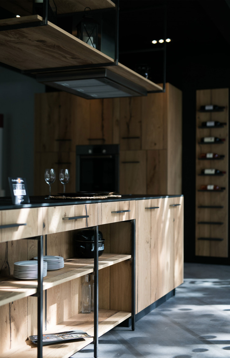 Concept de cuisine « Design industriel » de Marion Brun pour Cuisines Morel.