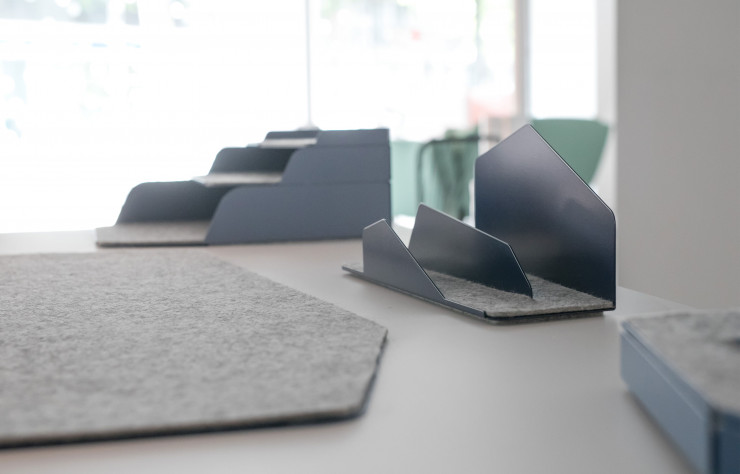 Les accessoires de bureau de l’atelier Yade pour Manade.