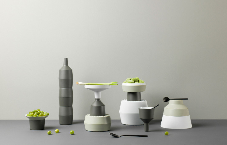 Set de vaisselle empilable Babel Eat (Ibride).