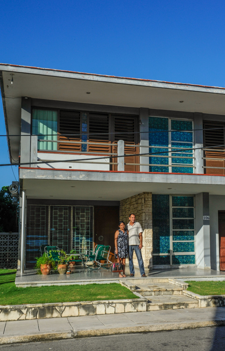 Une maison privée construite dans les années 50 et bien entretenue par ses actuels propriétaires.