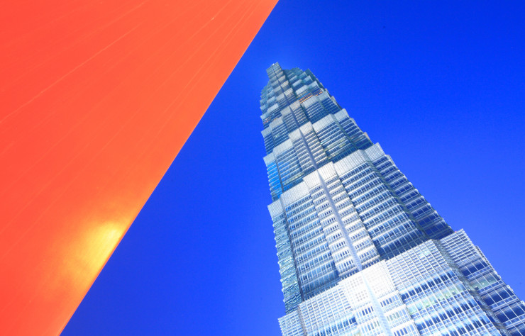 La Jin Mao Tower de Shanghai.
