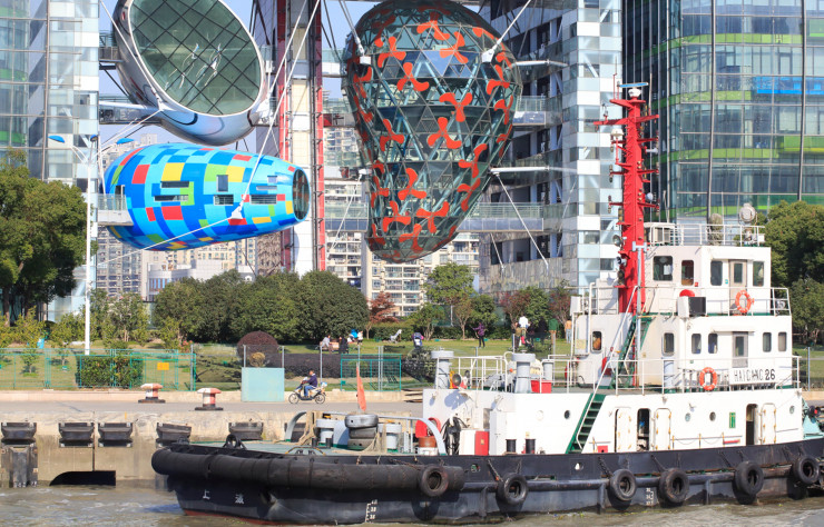 A Shanghai, l’art est aussi présent entre les tours…