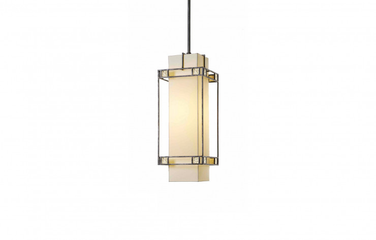 Lanterne de la collection « Hommage à Mackintosh », design Jean-Michel Delisle, Boutique Delisle (Paris IIIe).