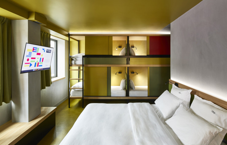 Le Yooma Urban Lodge parisien, agencé par Ora Ito avec la collaboration de Daniel Buren.