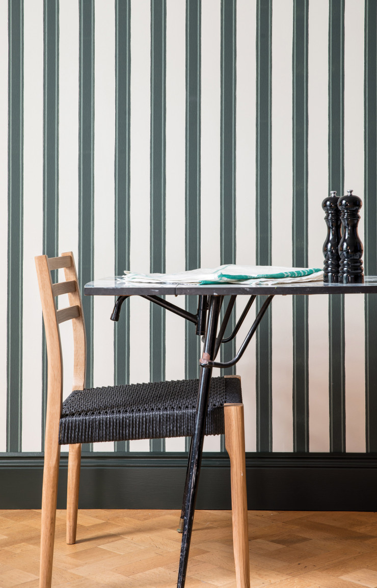 Plus classique, le modèle « Block Print Stripe » est également disponible en version Light Gray, Studio Green et Green Smoke.